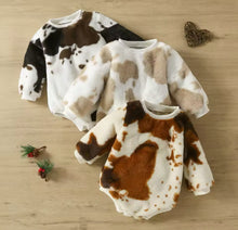 Load image into Gallery viewer, Cow Print Bodysuit