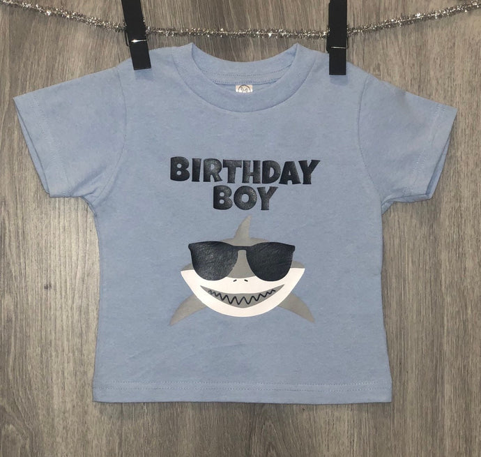 Shark Birthday Boy Shirt